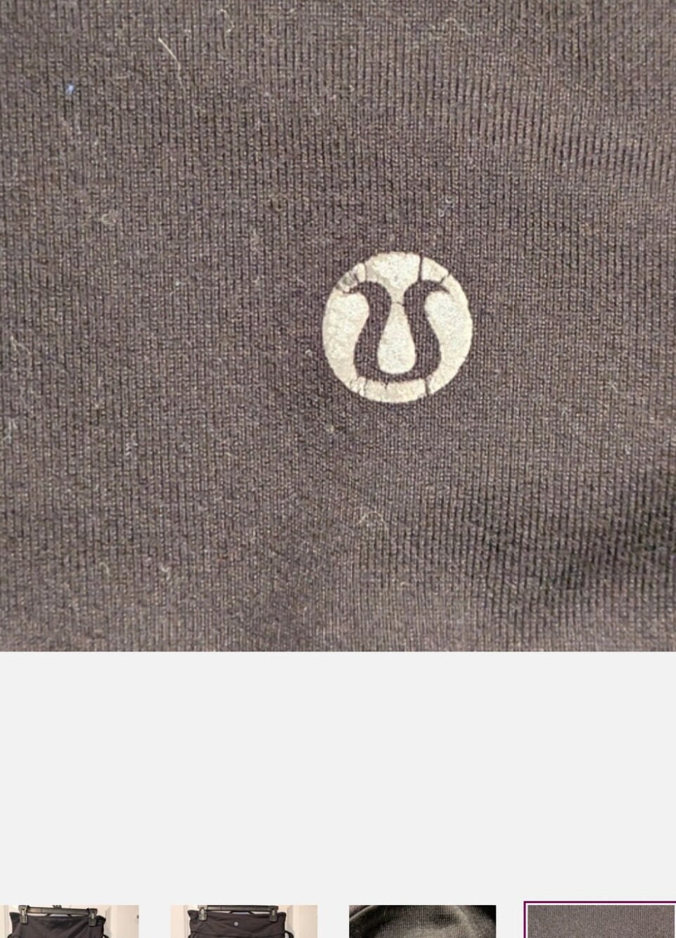 Lululemon Black Crop Capri Leggings Womens 8 High Rise Yoga Workout Running - Picture 4 of 4
